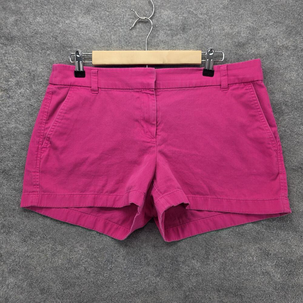 J.CREW Shorts Womens 10 Pink Chino Twill Regular Flat Front Pockets 2.5 Inseam